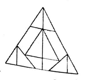 दिएको चित्रमा त्रिभुजहरुको अधिकतम संख्या कति छ?\r\n